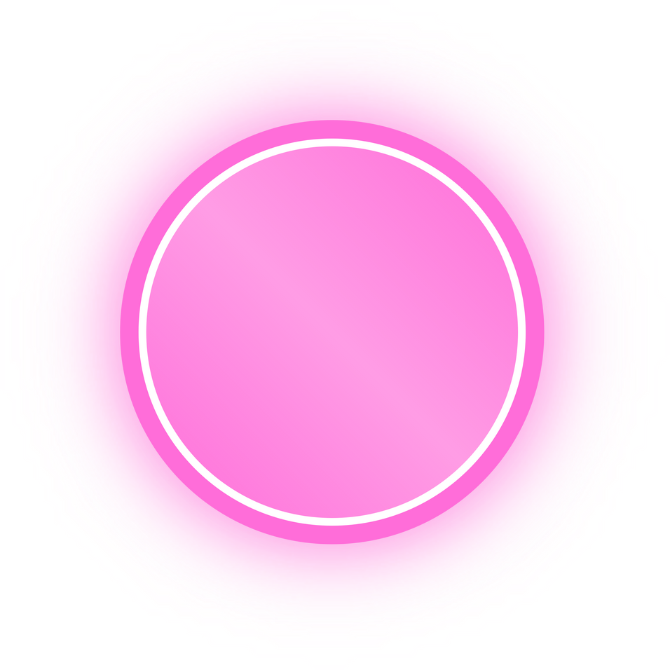 Neon Pink Circle Banner, Neon Circle